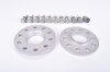 Distanzscheibe 10mm Alu eloxiert Satz (2x10mm) incl. Radschrauben + 2 x Felgenschloss, Macan