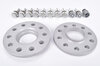 Spacer Set with Locks Macan - 12 mm - Silver - Hub Centric - Sold as a Pair