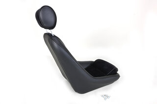 Classic RS Sport Seat - Black Leather Bolsters / Black Corduroy Inserts