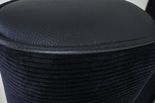 Classic RS Sport Seat - Black Leather Bolsters / Black Corduroy Inserts