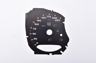 Jeu de cadrans noir/DZM en Racing Yellow 991.2 GT3 switch mp/h avec tableau de bord rouge/orange/ja