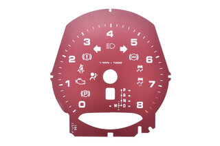 Instrument Face Set 991.2 - Bordeaux Red - PDK - KPH