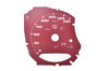 Instrument Face Set 991.2 - Bordeaux Red - PDK - KPH