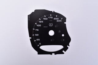 Jeu de cadrans noir/DZM en Racing Yellow 991.2 GT3 switch mp/h