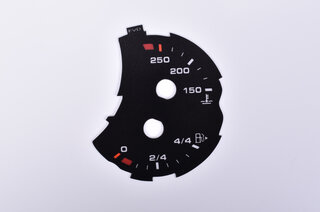 Jeu de cadrans noir/DZM en Racing Yellow 991.2 GT3 switch mp/h