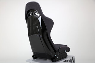Nogaro Circuit GRP - Alcantara Schwarz, Naht rot - Logo für 996/997/991