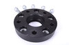 Wheel Spacer Cayenne - 30 mm - Hub Centric - Anodized with Bolts - Black/Silver - Sold Individuall