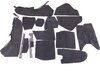 Carpet Set 993 Coupe + Targa - Complete - Black - German Fine Velour - With Sound Package