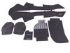 Carpet Set 993 Coupe + Targa - Complete - Black - German Fine Velour - With Sound Package