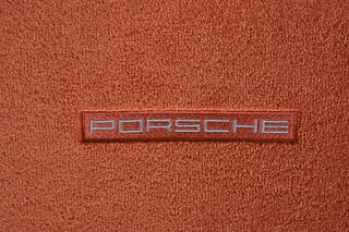 Floor Mat Set 997.1 / 997.2 - Genuine - Terracotta - Logo - Left Hand Drive - with Bose Sound System