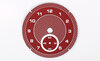 Analog Clock Instrument Face Macan - Garnet Red - Diamond Pattern