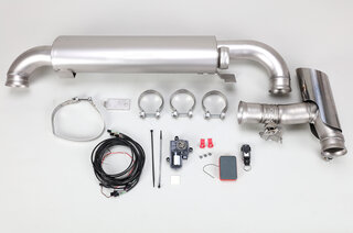 Klappen-Mittelschalldämpfer "Brombacher" TÜV (ABE), mit Fernbedienung