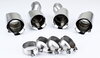 Quad Round Exhaust Tips Panamera S / 4S - Brombacher Edition - 4" (100 mm) Round