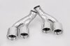 Exhaust Tip Set 997.1 - Brombacher Edition - Polished Double Walled Stainless - Dual Round
