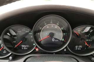Zifferblattsatz Schwarz 997-2 Schalter Km/h, mit mintgrünen Ziffern - " F-Modell Look "