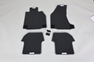 Floor Mat Set 997.1 / 997.2 - Genuine - Stone Grey - Logo - Left Hand Drive - with Bose Sound System