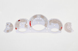 FVD Brombacher Instrument Face Set 997.2 Turbo S - Guards Red - PDK - KPH - With Logo