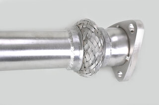 Abgasanlage "Brombacher 911 3.2L 1 x Endrohr ohne Kat Export Edelstahl, mit Wärmetauscher