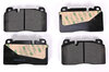 Brake pad repair set front  ( 1LA/17" , caliper black )