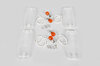 Front Turn Signal Lens Set 911 / 930  1974-89 - Clear - USA - Includes Bulbs