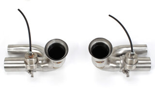 Seitenschalldämpfer-Bypass für OE Klappen ESD auf Krümmer 997 GT3/RS, nur 3.6 L, 07-09