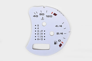 gauge face fuel tank  firnwhite   Boxster/996/Turbo/GT2  w/o BC tiptronic