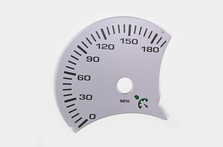 gauge face silver mph 996 (without BC)