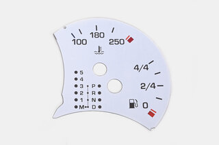 gauge face fuel tank white  Boxster/996 (without BC) US  Tiptronic