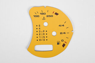 gauge face fuel tank  yellow Boxster/996/Turbo/GT2  w/o BC   fahrenheit Tiptronic