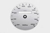 Zifferblatt  silber  965/993 Turbo Tacho BC MPH