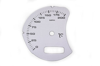 gauge face   mph     silver   996/Turbo/GT2/GT3   with BC