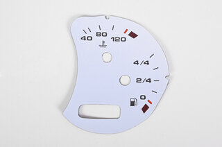 gauge face fuel tank  white Boxster/996/Turbo/GT2  w/o BC
