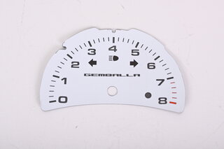 Gauge Face White   "Gemballa" 996 /986     02- (Tach Only)