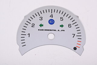 Zifferblatt  "Gemballa" silber   996 /986 -01 Drehzahlmesser