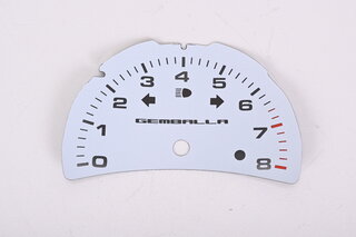 Zifferblatt  "Gemballa"  weiss   996 Turbo Drehzahlmesser