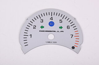Fond compte-tours  arngent    986 2.5L  "Gemballa"