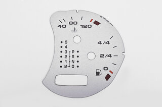 gauge face fuel tank silver    Boxster/996/Turbo/GT2  w/o BC tiptronic