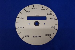 gauge face silver 965/993 Turbo Speedometer MPH +