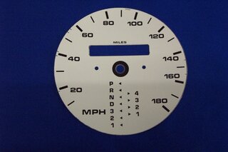 Zifferblatt weiß 964/993 Tacho mphTiptronic