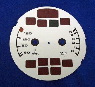 gauge face white 964/993 Oiltemp.Oilpress