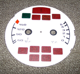 gauge face white 964/993 Oiltemp.Oilpress