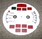 gauge face white 964/993 Oiltemp.Oilpress