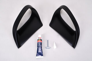 Lufteinlass-Satz 991Turbo - Downforce RS - seitlich - Schwarz Matt
