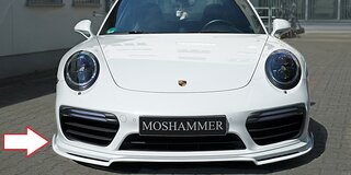 Moustache AV sous bouclier 991TT - EVO 2 (Manufaktur MOSHAMMER)
