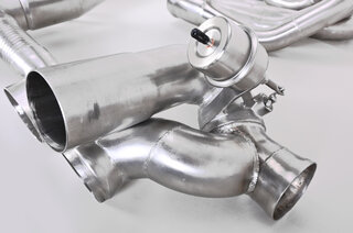 Valved Sport Exhaust System 964 - 200 Cell Sport Cats - Dual Outlet - With Heat - Oval Tips