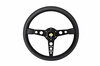 MOMO Steering Wheel - Prototipo 6C - Black Leather / Carbon Spokes / Grey Stitching - 350 mm