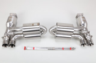 Valved Sport Exhaust System 997.1 Turbo - Brombacher - Stainless Steel - 200 Cell HF Cats