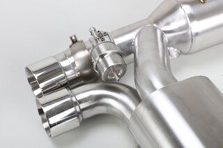 Valved Sport Exhaust System 997.1 Turbo - Brombacher - Stainless Steel - 200 Cell HF Cats
