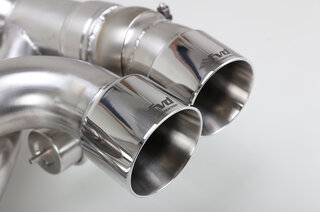 Valved Sport Exhaust System 997.1 Turbo - Brombacher - Stainless Steel - 200 Cell HF Cats