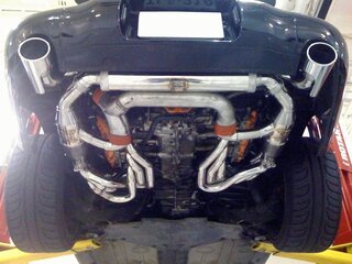 Exhaust System 964 - SPORT - 200 Cell Catalytics - Dual Outlet - With Heat (TÜV)